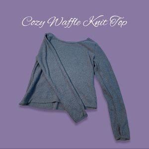 Cozy, Waffle Knit Top 🌸